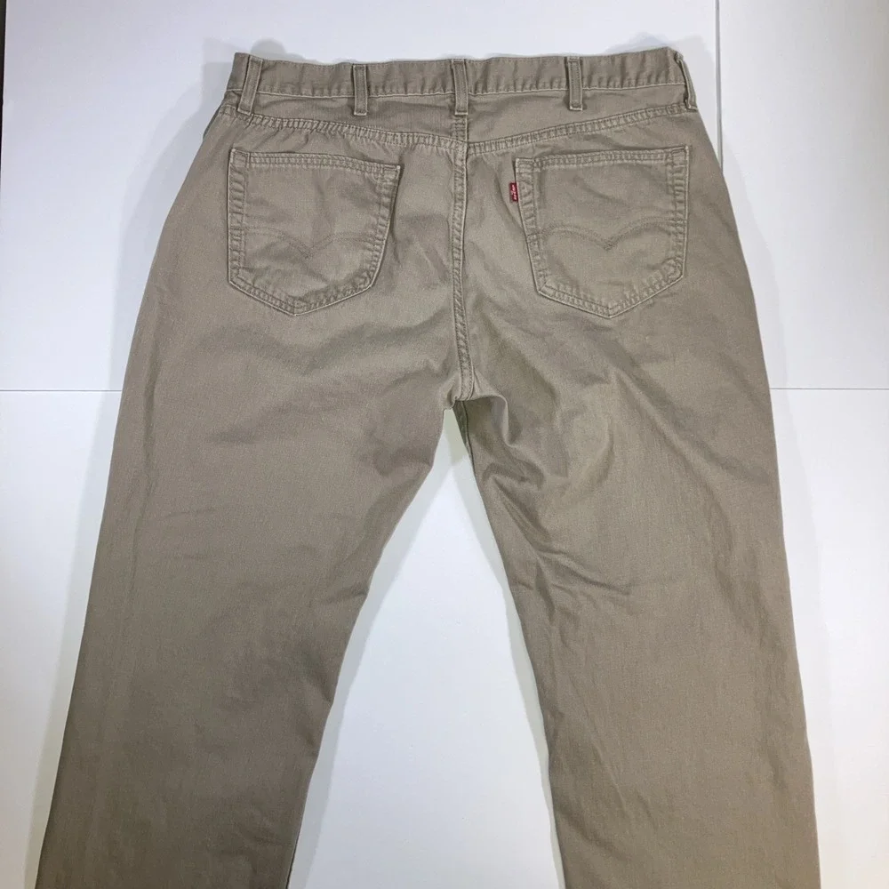 Levi's 559 Jeans Men's 40x32 Khaki Tan Relaxed Straight Leg 100% Cotton